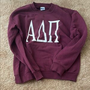 Gildan Burgundy/Maroon ADPi Crewneck Sweatshirt
